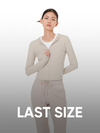 [LAST SIZE] Airella リブド ジップアップパーカー