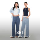 [LINE先行] [SET] ice airdenim セット (イージーワイドデニム + セミワイドデニム)