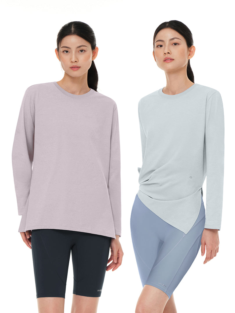[3SET] NEW Airy Fit オーバーフィット Tシャツ (長袖)