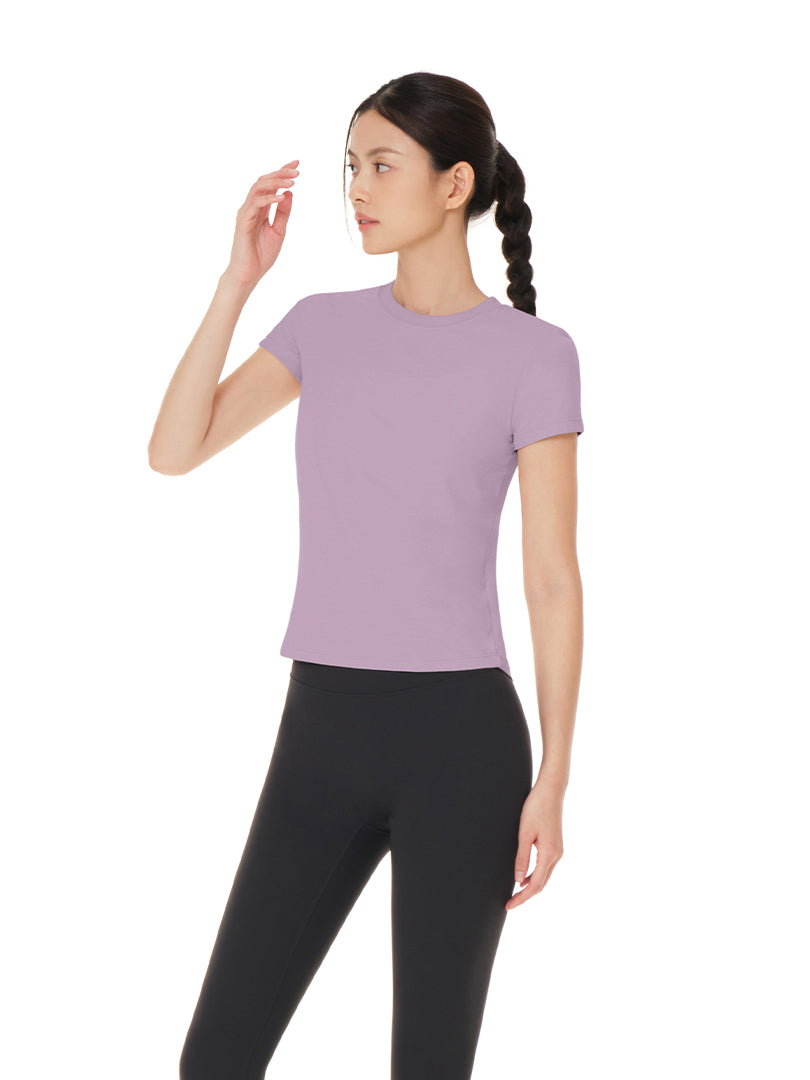 [あじさいブルー] NEW Airy Fit スリムフィット Tシャツ (半袖)