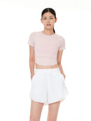 Featherymotion クロップ Tシャツ (半袖) - andar JAPAN