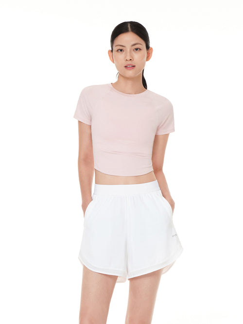 Featherymotion クロップ Tシャツ (半袖) - andar JAPAN