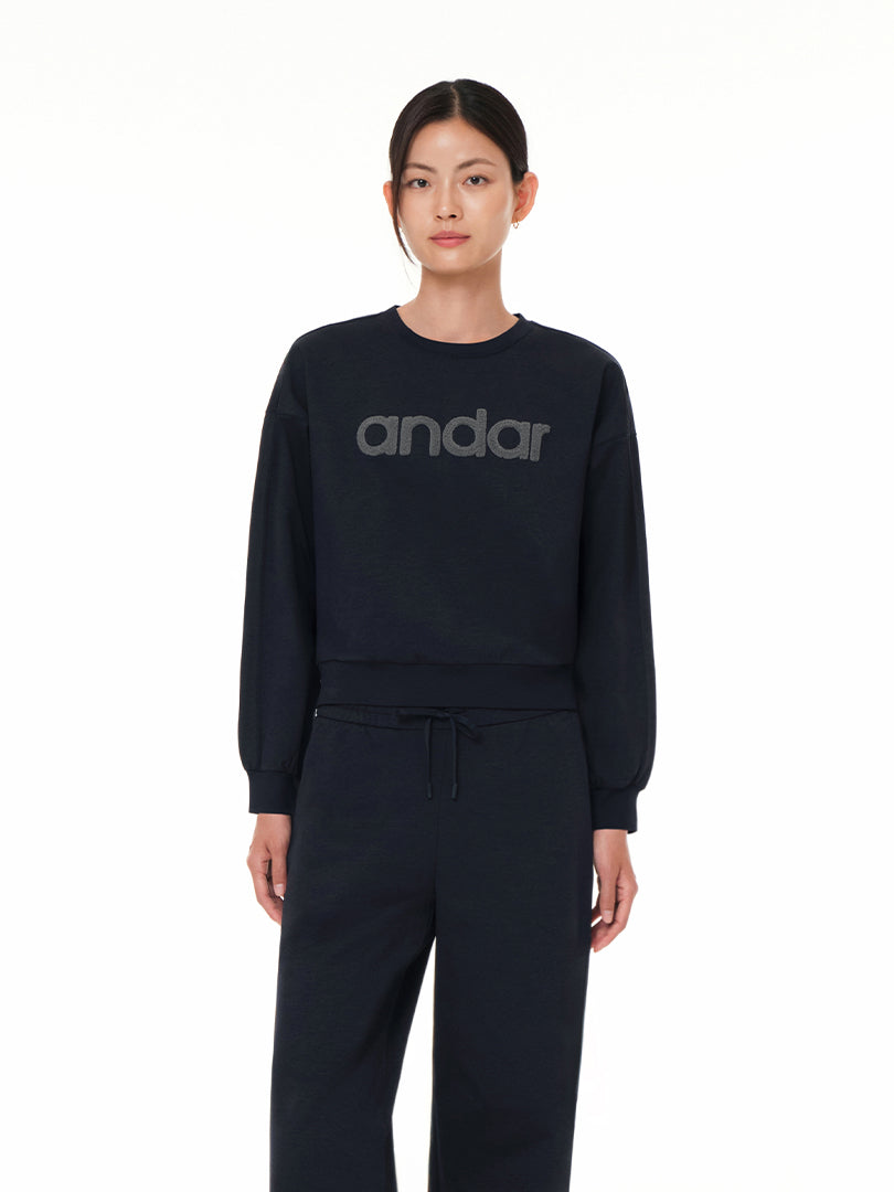 andar レディーストレーナー antiqua（アンティカ） ドルマン トレーナー レディース スウェット