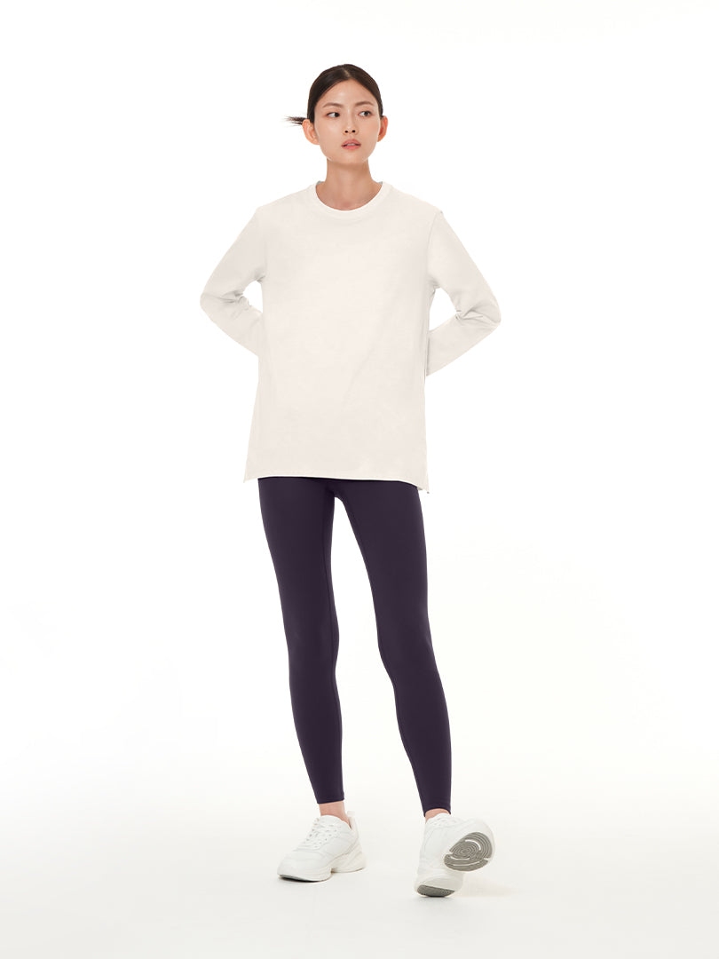 [SET] 裏起毛 ヒップカバー セット(Airywin 裏起毛 レギンス+オーバーTシャツ) - andar JAPAN