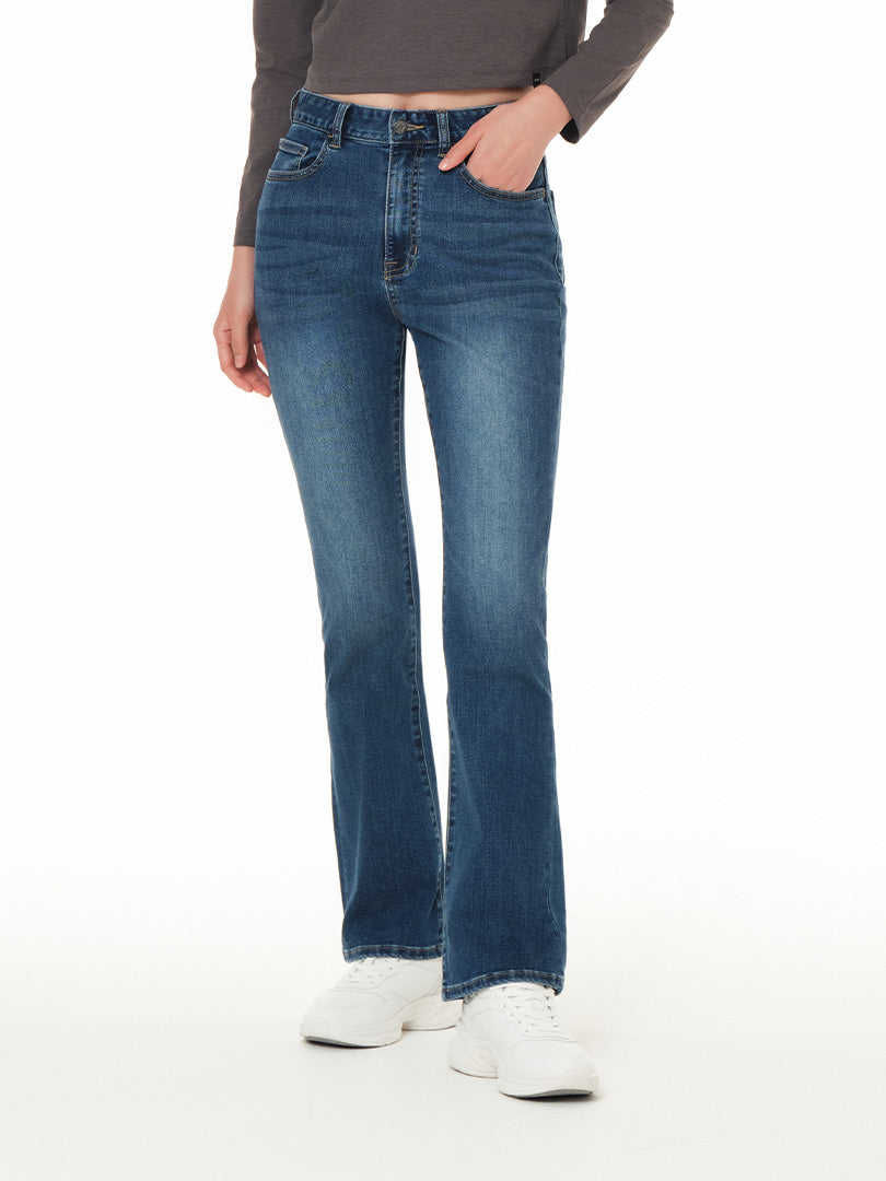 airdenim セミ ブーツカットジーンズ