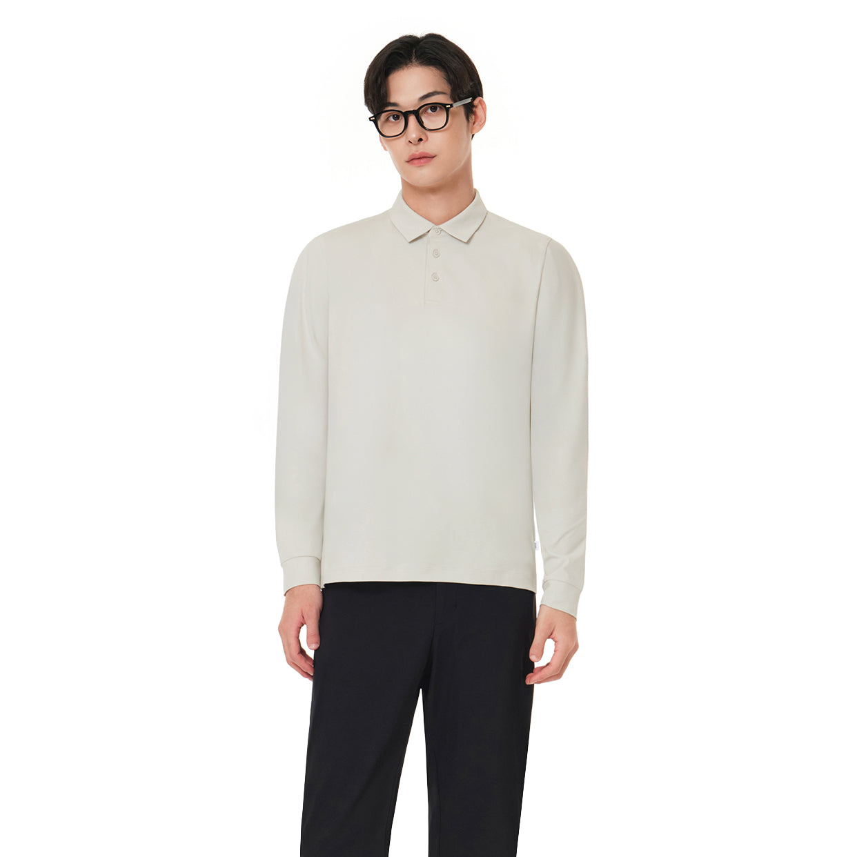 airyfit feather メンズ ポロシャツ (長袖) - andar JAPAN
