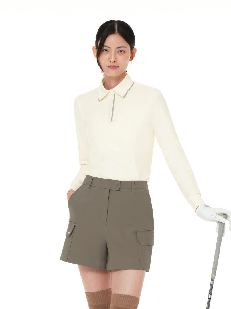 Active Warm プラス ポイント ポロ ロングスリーブ