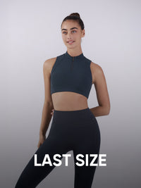 [LAST SIZE] Airywin ハーフネック フロントファスナー スポーツブラ
