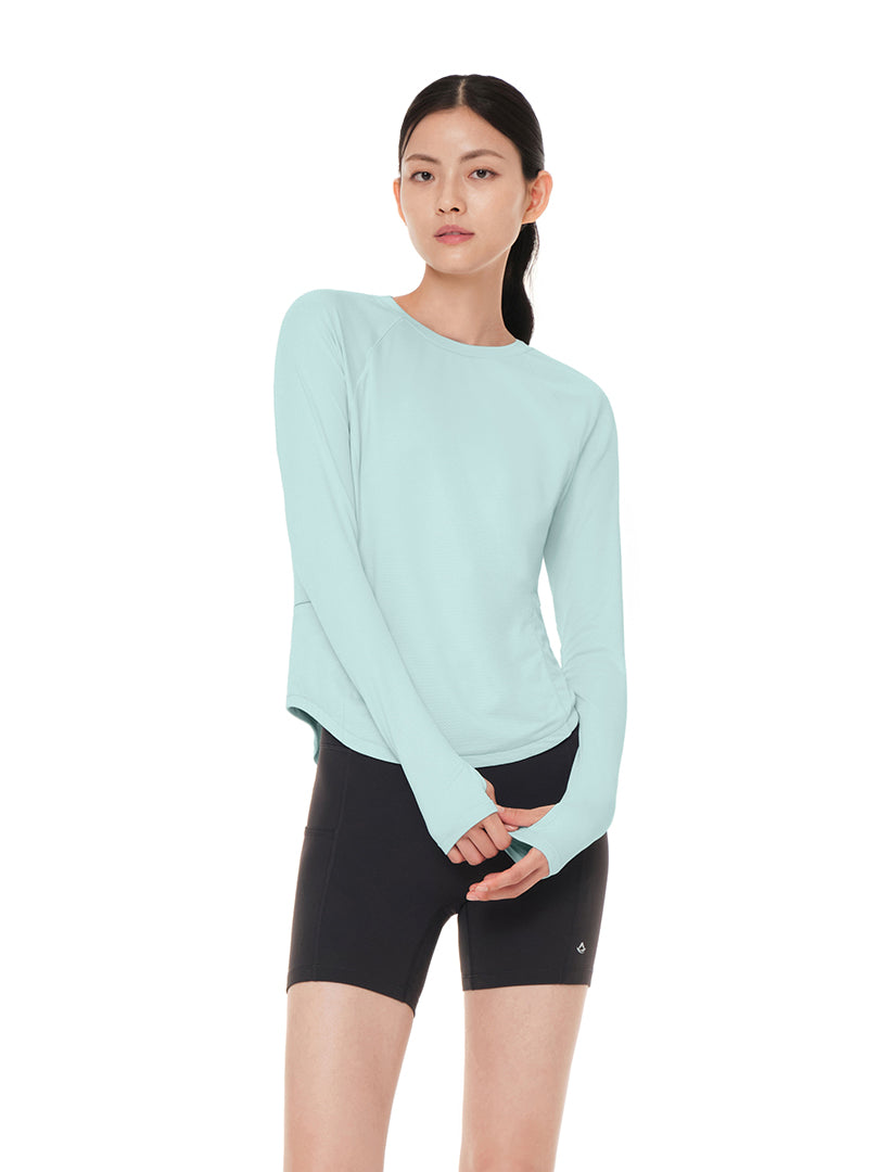 ライトブースト ポケット ランニング Tシャツ (長袖) - andar JAPAN