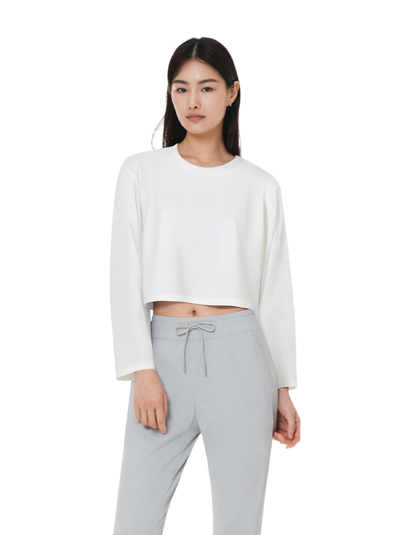 Airessential クロップド トップス (長袖) - andar JAPAN
