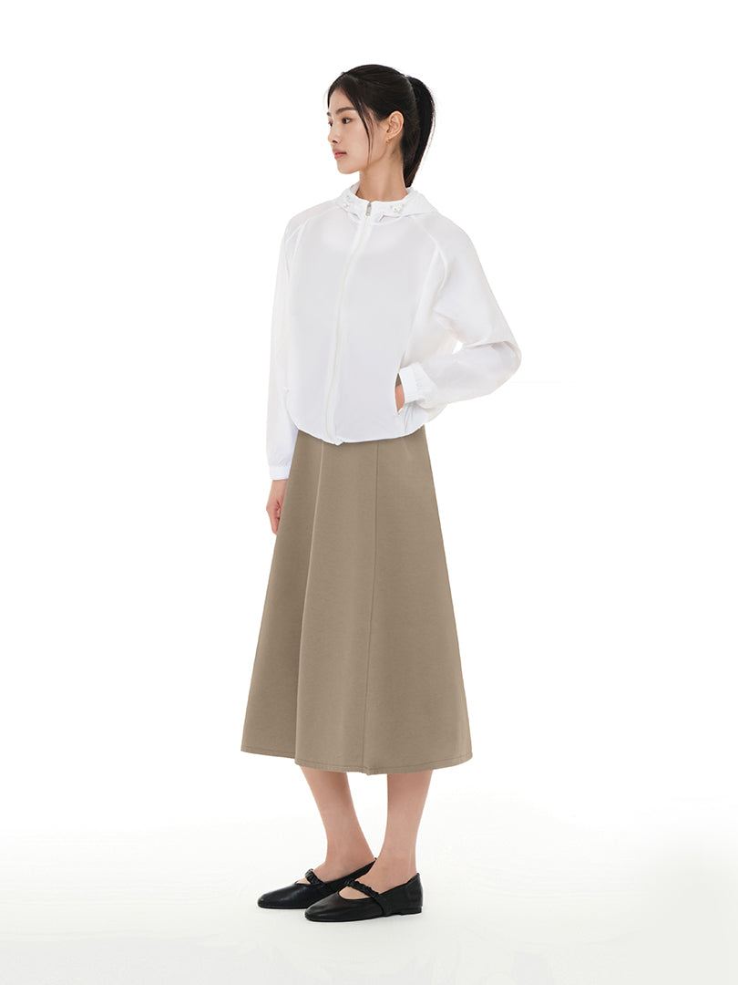 [SET] Airy すっきりAラインワンピース+ウィンドジャケット - andar JAPAN
