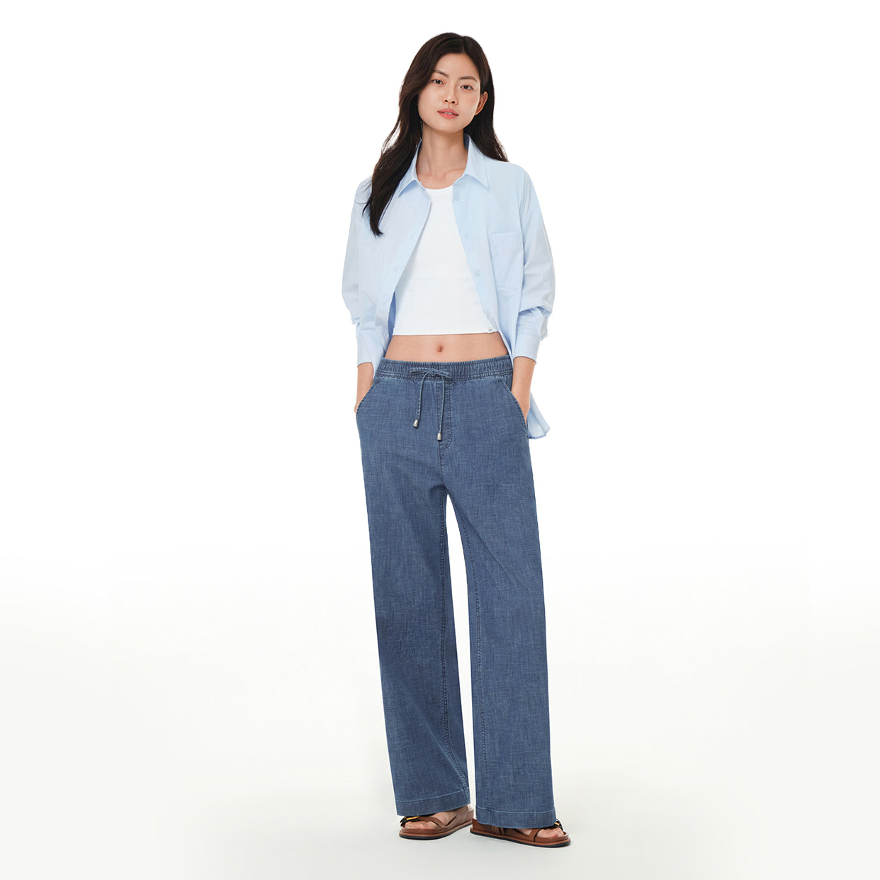 ice airdenim イージーワイドデニム