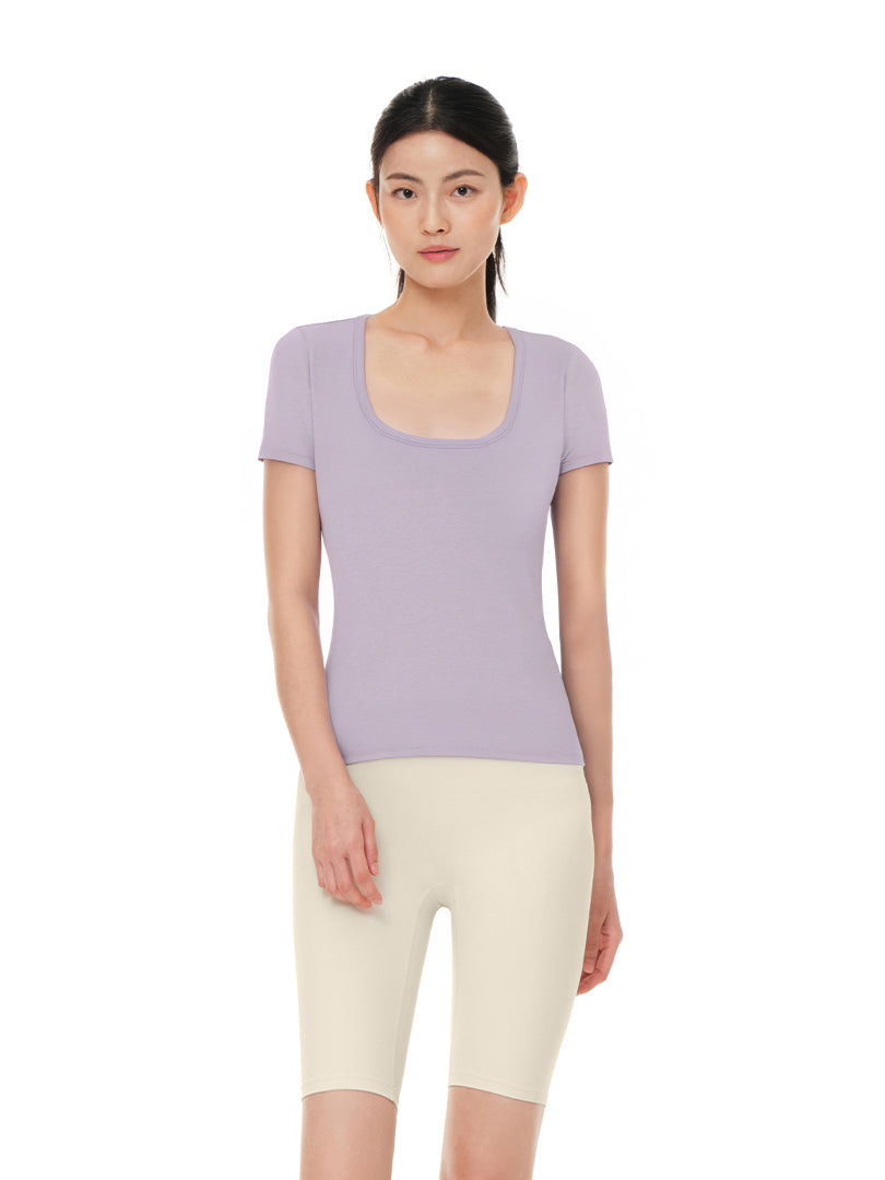 [OUTLET] Airtouch スクエアネック Tシャツ (半袖) - andar JAPAN