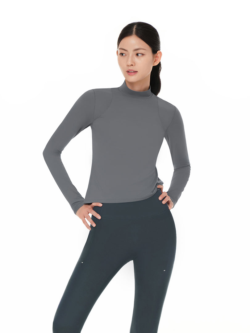 ハーフネックトップス (長袖) - andar JAPAN