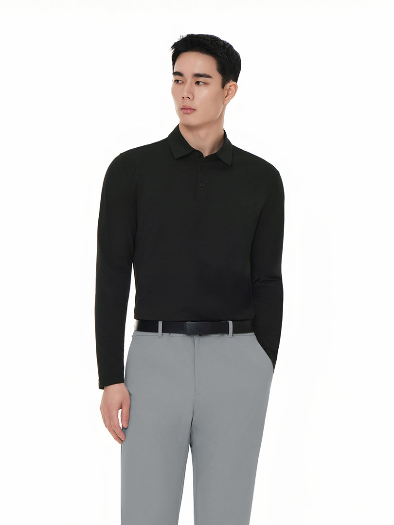 NEW Airy Fit メンズ ポロシャツ (長袖)