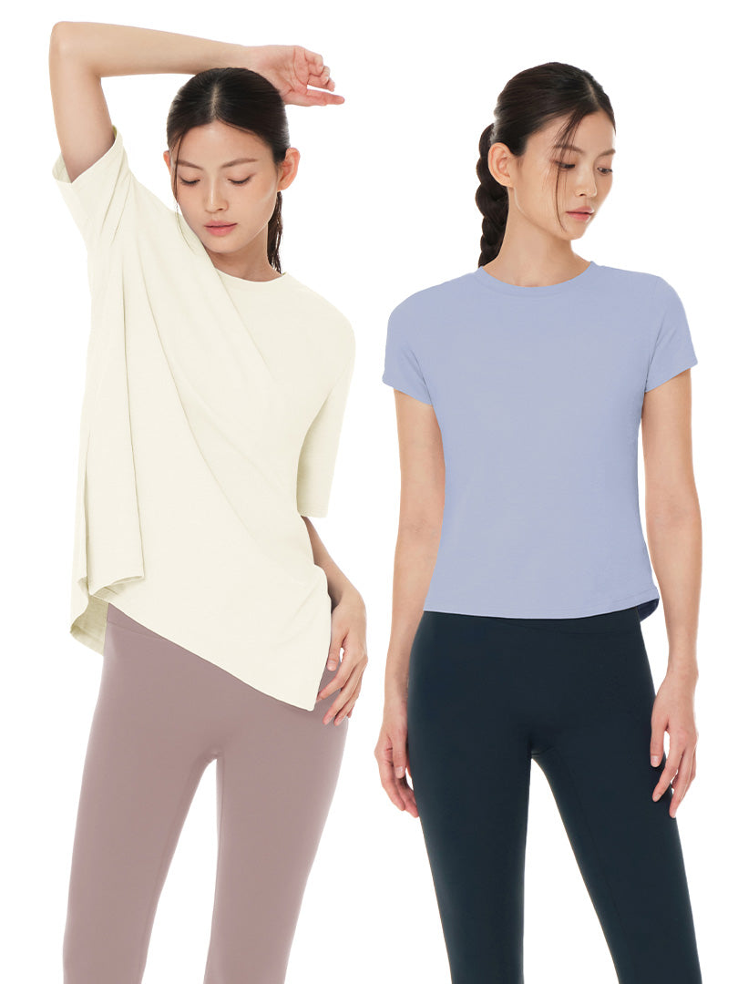 セット-NEW Airy Fit 半袖Tシャツ( オーバーフィット·スリムフィット·スタンダードフィット)