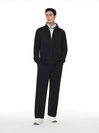 [SET] Mildmooth メンズ セットアップ (ワイドパンツ＋ジップアップ)