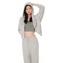 dreamcomfort クロップド ジップアップパーカー - andar JAPAN