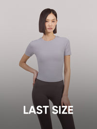 [LAST SIZE] Softension クロップド トップス (半袖)