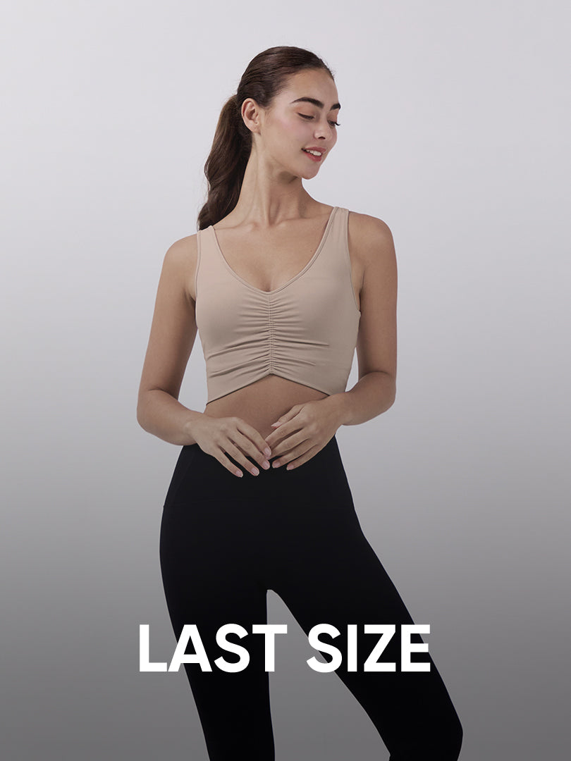 [LAST SIZE] Airexpert シャーリング クロップド スポーツブラ - andar JAPAN