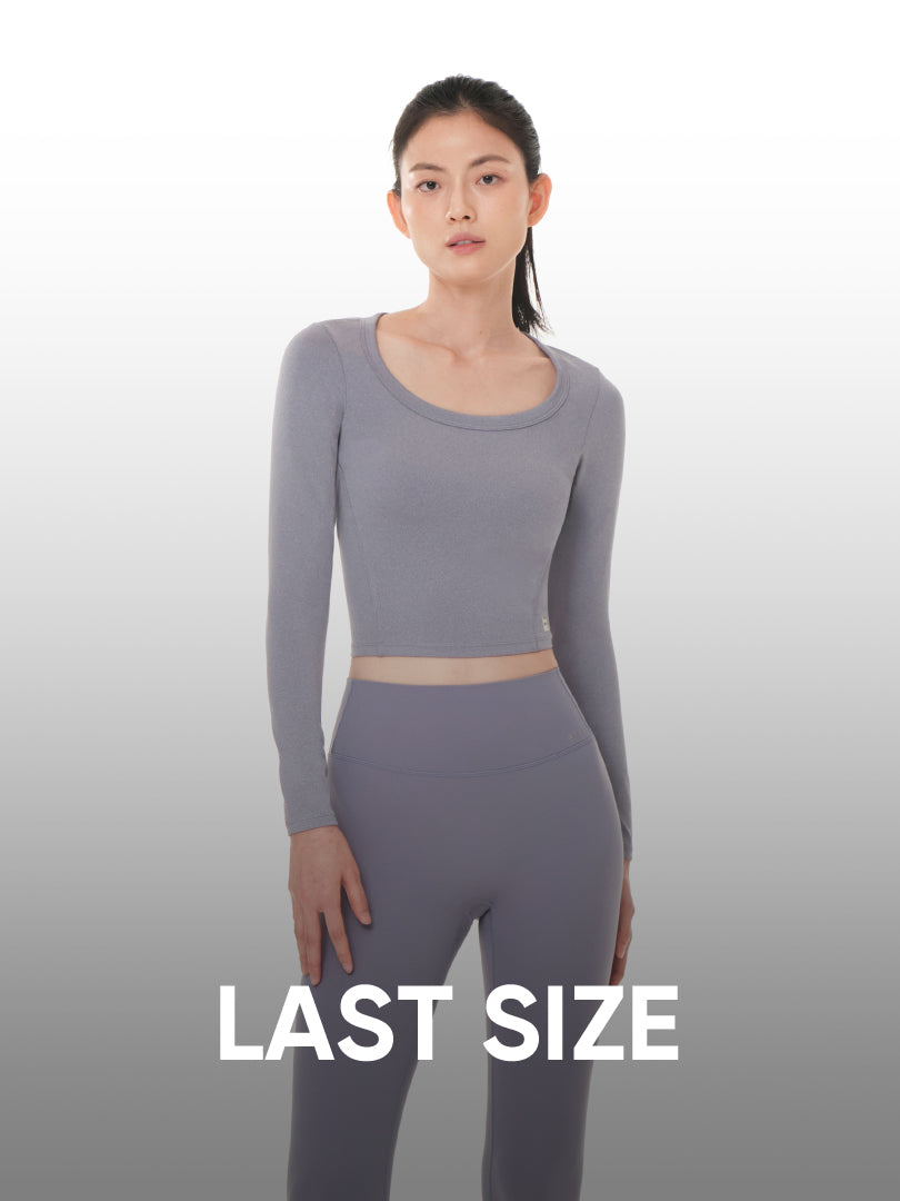 [LAST SIZE] コンフィニティ メランジ クロップド トップス (長袖) - andar JAPAN