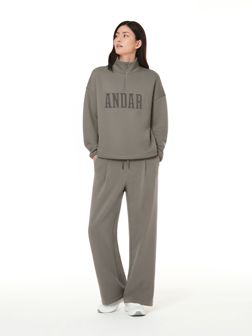 Mildmooth フリース ワイドパンツ - andar JAPAN