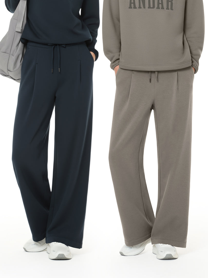 [2SET] Mildmooth フリース ワイドパンツ