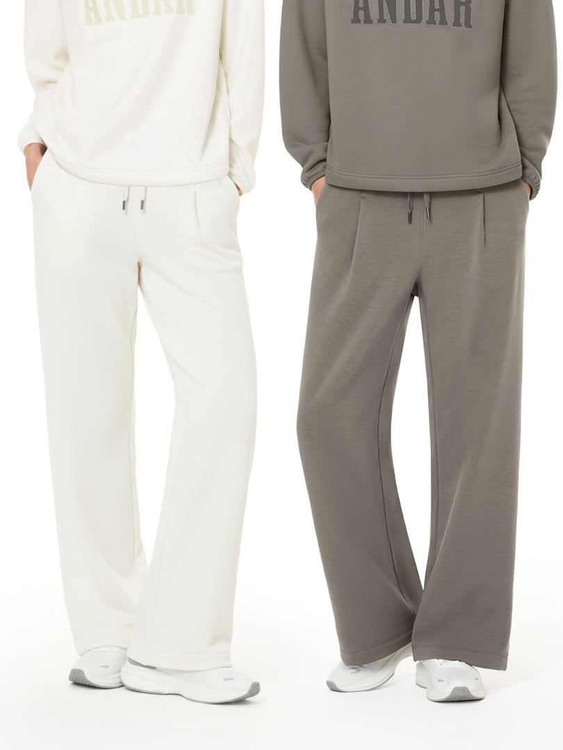 [2SET] Mildmooth フリース ワイドパンツ - andar JAPAN