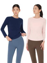 [2SET] NEW Airy Fit スリムフィット Tシャツ (長袖)