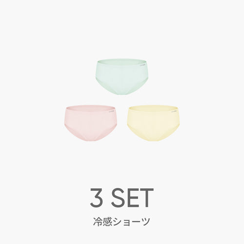 [3 SET] NEW andar オールデイフィット冷感ショーツ