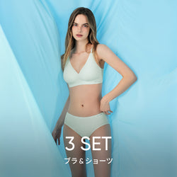 [3 SET] NEW andar オールデイフィット冷感セットアップ  (ブラ＆ショーツ)