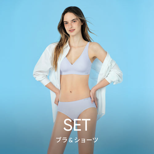 [SET] NEW andar オールデイフィット冷感セットアップ (ブラ＆ショーツ)