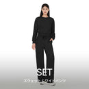 [SET] mildmooth セットアップ (プルオーバー+ワイドパンツ)