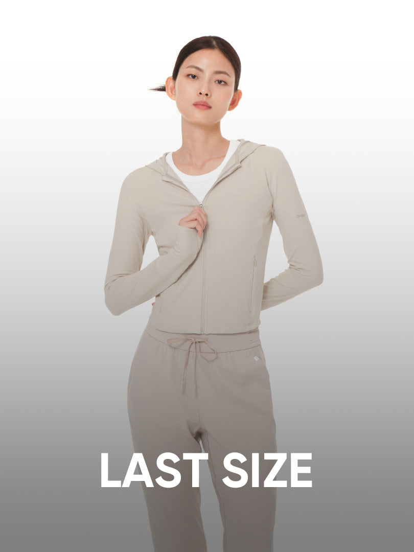 Airella リブド ジップアップパーカー - andar JAPAN