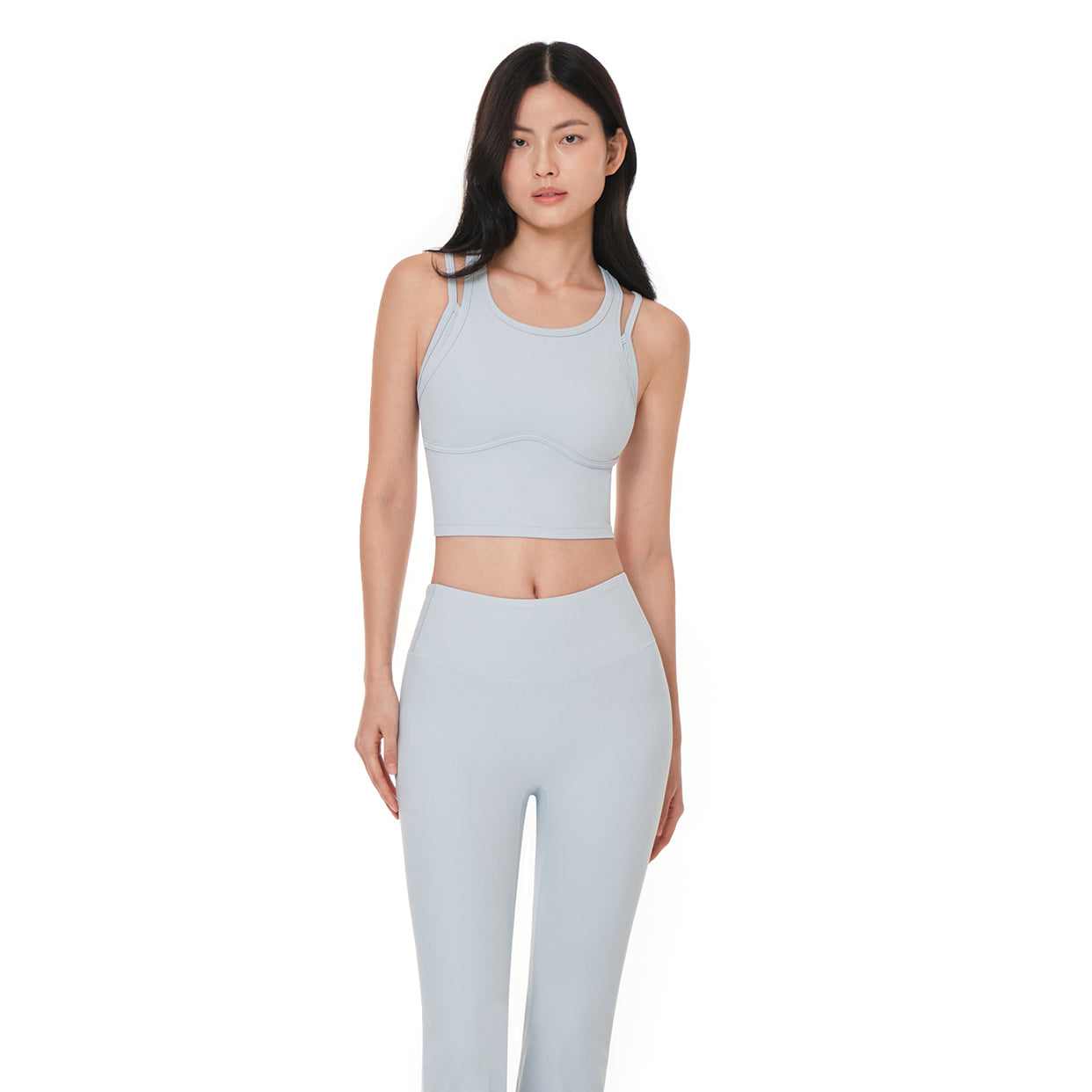 andar [SET] AirーRibbed (スポーツブラ+レギンス) airribbed レイヤード ロングラインブラ – andar JAPAN