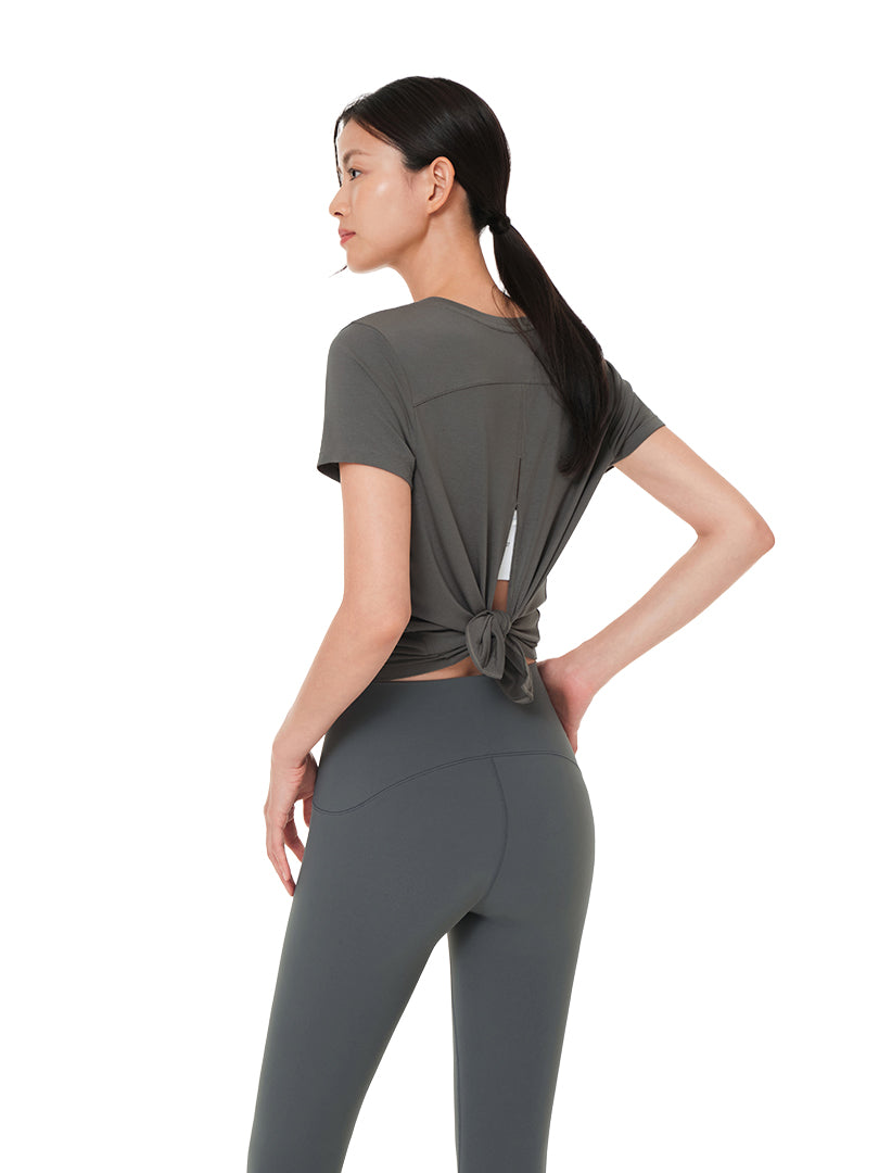 Modal サステナブル スリット カバーアップ (半袖) - andar JAPAN