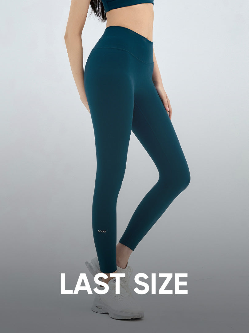 Airywin ストライプ ポケットレギンス (8.2分丈) - andar JAPAN