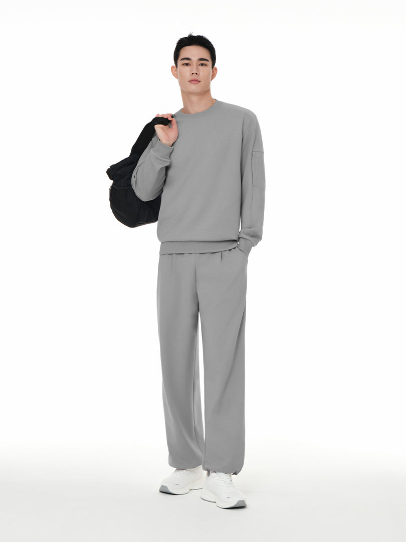 [SET] Mildmooth メンズ セットアップ (ワイドパンツ＋トレーナー)