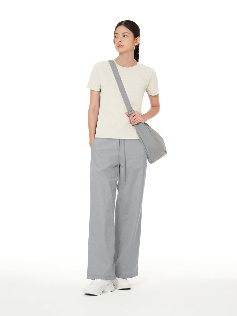[SET] Airy Fit セットアップ (ワイドパンツ+Tシャツ) - andar JAPAN