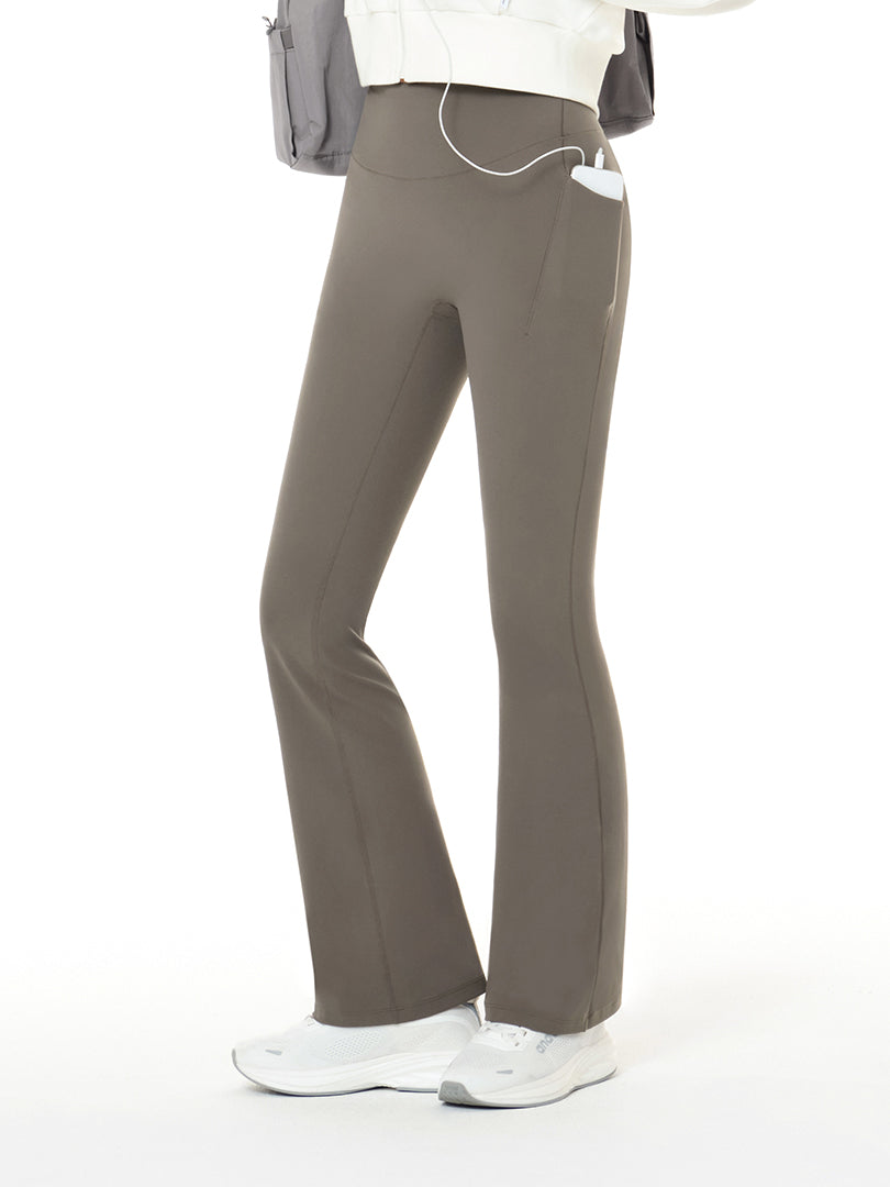 Airywin 裏起毛 ポケット シャロンフレアレギンス - andar JAPAN