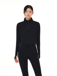 Relair 裏起毛 クロップドハーフジップ - andar JAPAN