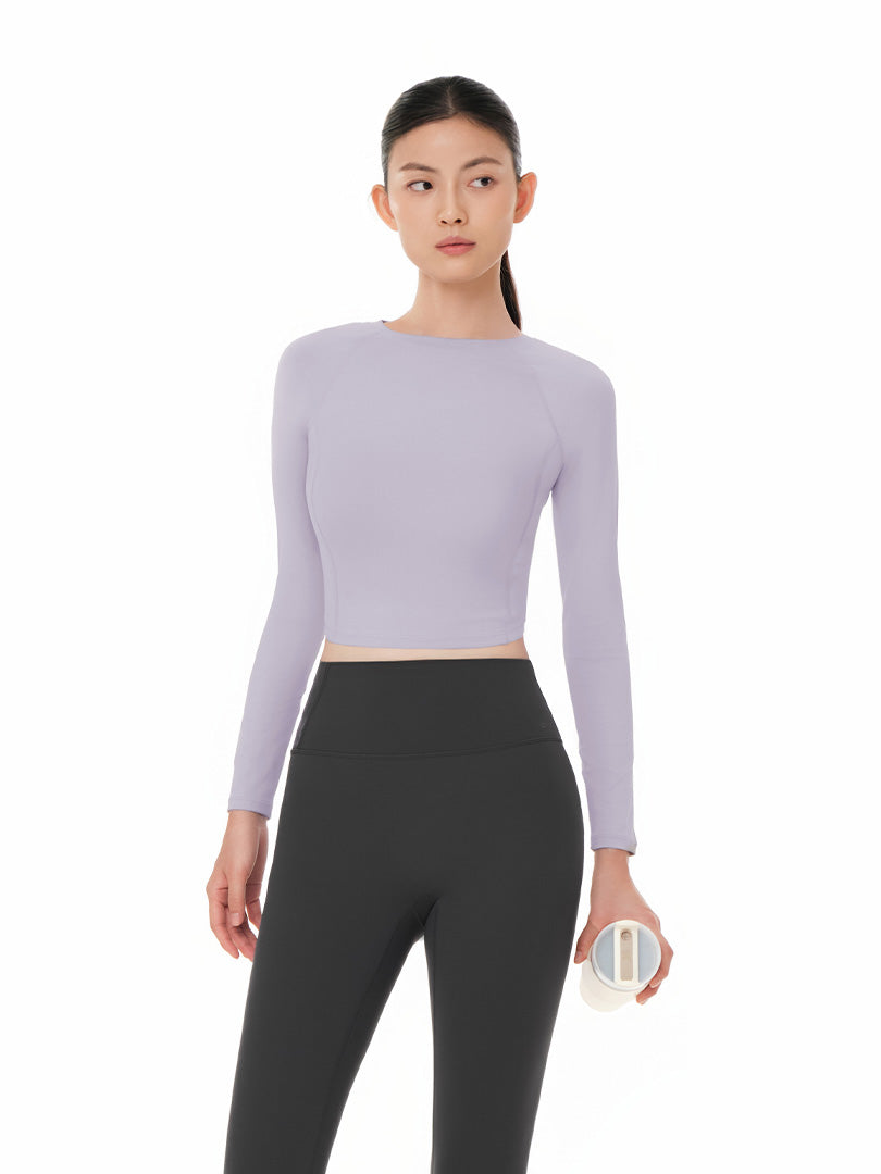 Airtouch ペース クロップド トップス (長袖) - andar JAPAN