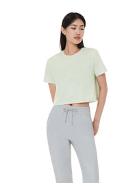 Airessential エンボス クロップド Tシャツ - andar JAPAN