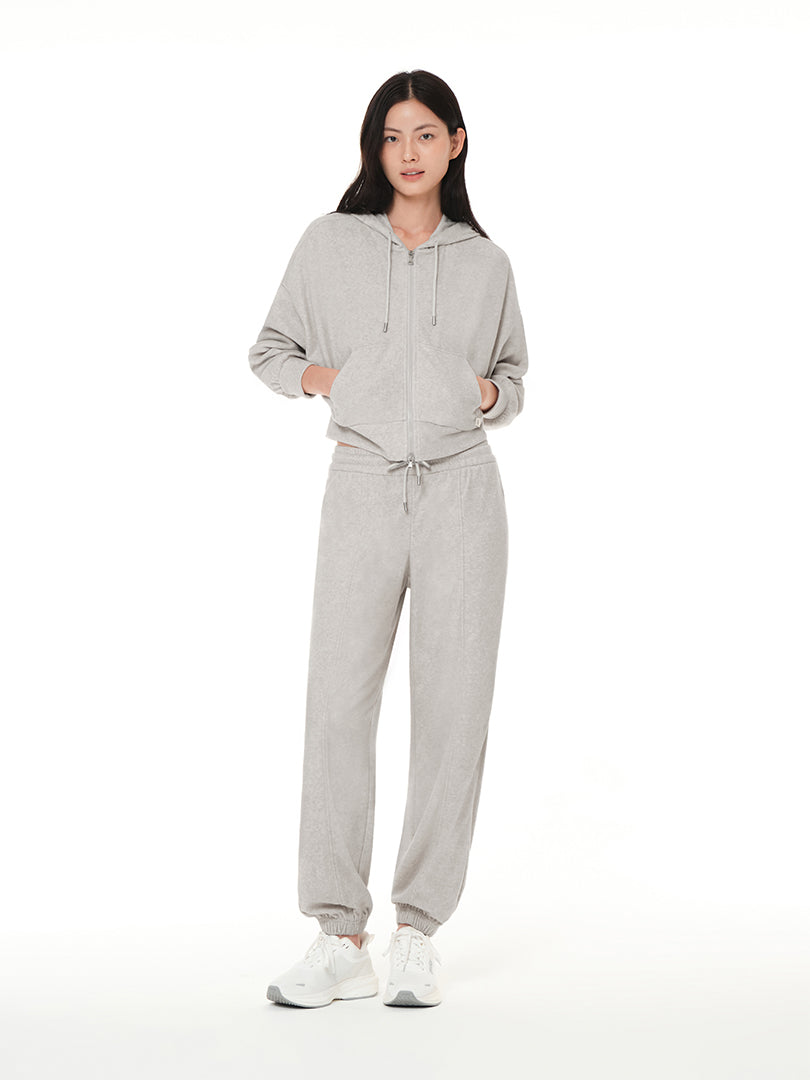 Dream Comfort セットアップ（クロップフーディジップアップ + ジョガーパンツ) - andar JAPAN