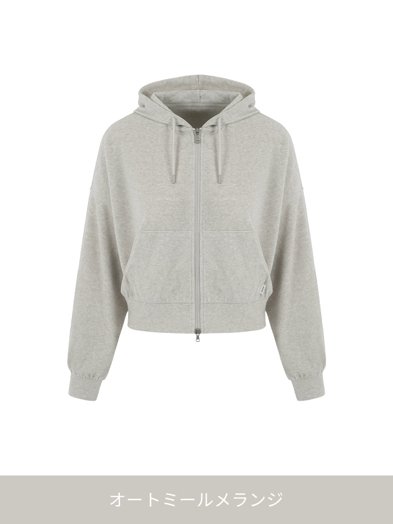 Dream Comfort クロップド フーディ ジップアップ - andar JAPAN