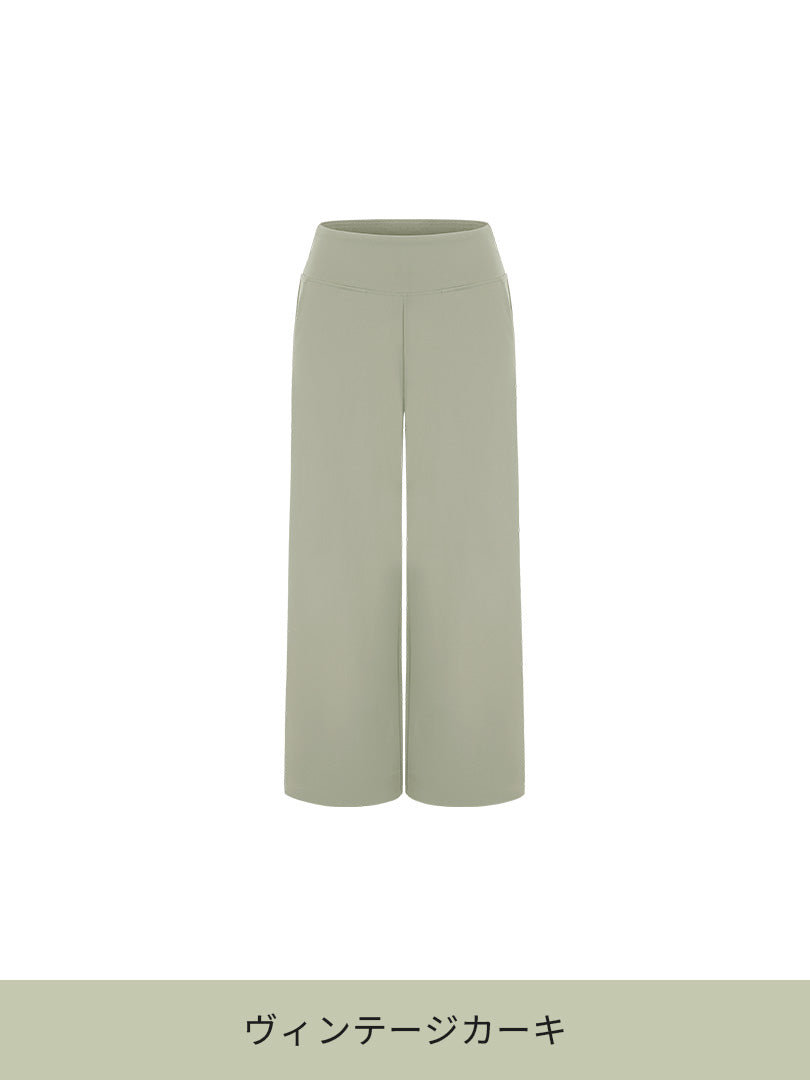 [2SET] Airywin 裏起毛マキシワイドレギンス