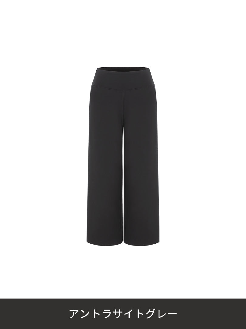 [SET] 襟付きジップアップ 裏起毛 セットアップ (襟付きジップアップ+ワイドレギンス) - andar JAPAN