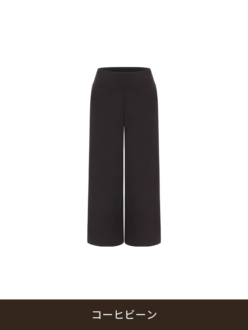 [SET] シグネチャーロゴ 裏起毛 セットアップ (クロップド丈 スウェット+ワイドレギンス) - andar JAPAN