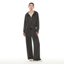 [SET] mildmoothセットアップ (クロップド ジップアップパーカ＋ワイドパンツ) - andar JAPAN