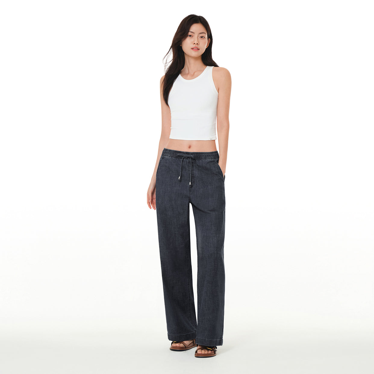 ice airdenim イージーワイドデニム